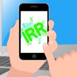 Irr Currency Shows Worldwide Trading And Fx Stock Photo