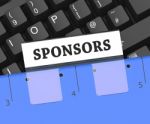 Sponsors File Indicates Benefactors Advocate And Benefactor 3d R Stock Photo