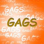 Gags Words Means Ha Jokes And Laughter Stock Photo