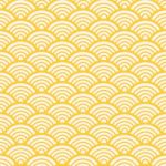 Traditional Asian Gold Wave Pattern Stock Photo