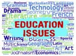 Education Issues Represents Words Studying And Learn Stock Photo
