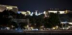 Buda Castle Illuminated At Nigt In Budapest Stock Photo