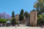 Entrance To The Alcazaba Fort And Palace In Malaga Stock Photo