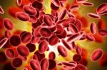 Stream Of Blood Cells Stock Photo