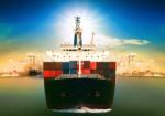 Commercial Vessel Ship And Port Container Dock Behind Use For Fr Stock Photo