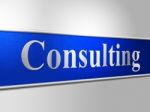Consult Consulting Indicates Refer To And Ask Stock Photo