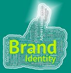 Brand Identity Thumb Indicates Company Id And Design Stock Photo