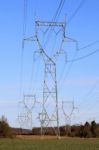 Electric Pylons Stock Photo