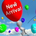 New Arrival Balloons Showing Latest Products Collection Stock Photo