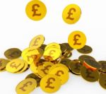 Pound Coins Shows British Pounds And Finance Stock Photo