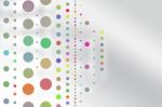 Abstract Colorful Dots Background Stock Photo