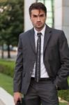 Businessman On The Street Stock Photo