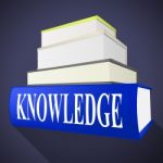 Knowledge Book Means Textbook Understanding And Books Stock Photo