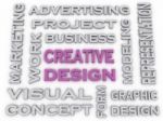 3d Image Creative Design  Issues Concept Word Cloud Background Stock Photo