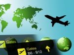 World Travel Represents Globalization And Touring Countries Stock Photo
