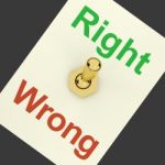 Right And Wrong Switch Stock Photo