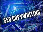 Seo Copywriting Shows Search Engine And Advertising Stock Photo