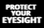 Black And White Protect Your Eyesight Illustration Backdrop Stock Photo
