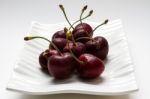 Ripe Cherries Stock Photo