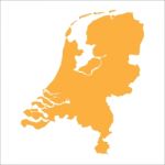 Netherlands Map Stock Photo