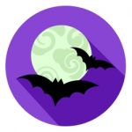 Halloween Bats Icon Indicates Sign Scary And Horror Stock Photo