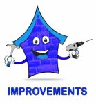 House Improvements Represents Home Or Property Renovation Stock Photo