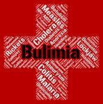Bulimia Word Means Binge Vomit Syndrome And Affliction Stock Photo