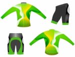 Cycling Vest Long Sleeved Sports T-shirt Stock Photo