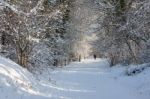 Winter Scene In East Grinstead Stock Photo