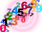 Numbers Counting Means Numeracy Numerical And Backdrop Stock Photo