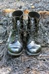 Army Boots Stock Photo