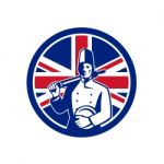British Baker Union Jack Flag Icon Stock Photo