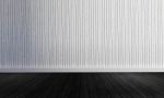 White Wood Wall Background With Simple Style-3d Rendering Stock Photo