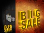 3d Big Sale Stock Photo