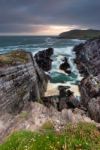 Cliffs In Crookvahen County Cork Stock Photo