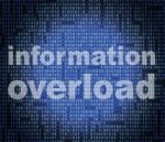 Overload Information Shows Encumber Bytes And Overloading Stock Photo