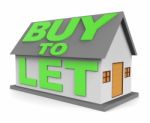 Buy To Let Means Landlord Buying 3d Rendering Stock Photo