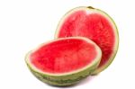 Watermelon On White Stock Photo