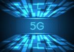 5g Technology Abstract Rectangle Background Stock Photo