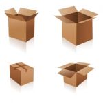 Different Boxes Stock Photo