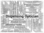 Dispensing Optician Represents Eye Doctor And Career Stock Photo