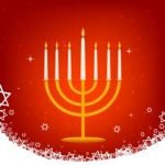 Decorated Hanukkah Card Stock Photo