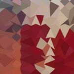 Antique Ruby Abstract Low Polygon Background Stock Photo