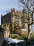 Durham, County Durham/uk - January 19 : View Of The Castle In Du Stock Photo