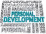 3d Imagen Personal Development  Issues And Concepts Word Cloud B Stock Photo