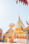 Wat Phra That Doi Suthep Chiang Mai - Thailand Stock Photo