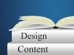 Content Designs Indicates Diagram Models And Plan Stock Photo