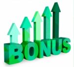 Bonus Arrows Shows For Free And Added 3d Rendering Stock Photo