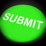 Submit Switch Shows Submitting Submission Or Application Stock Photo
