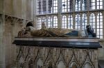 Bishop William Of Wykeham's Tomb In Winchester Cathedral Stock Photo